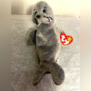 Beanie Baby Slippery The Seal 1998 Retired WITH TAG ERRORS.